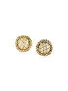 Chanel Pre-owned Quilted Clip-on Earings - Gold