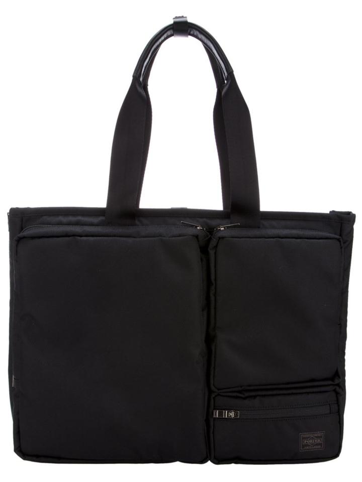 Porter Pocketed Tote, Men's, Black, Polyester