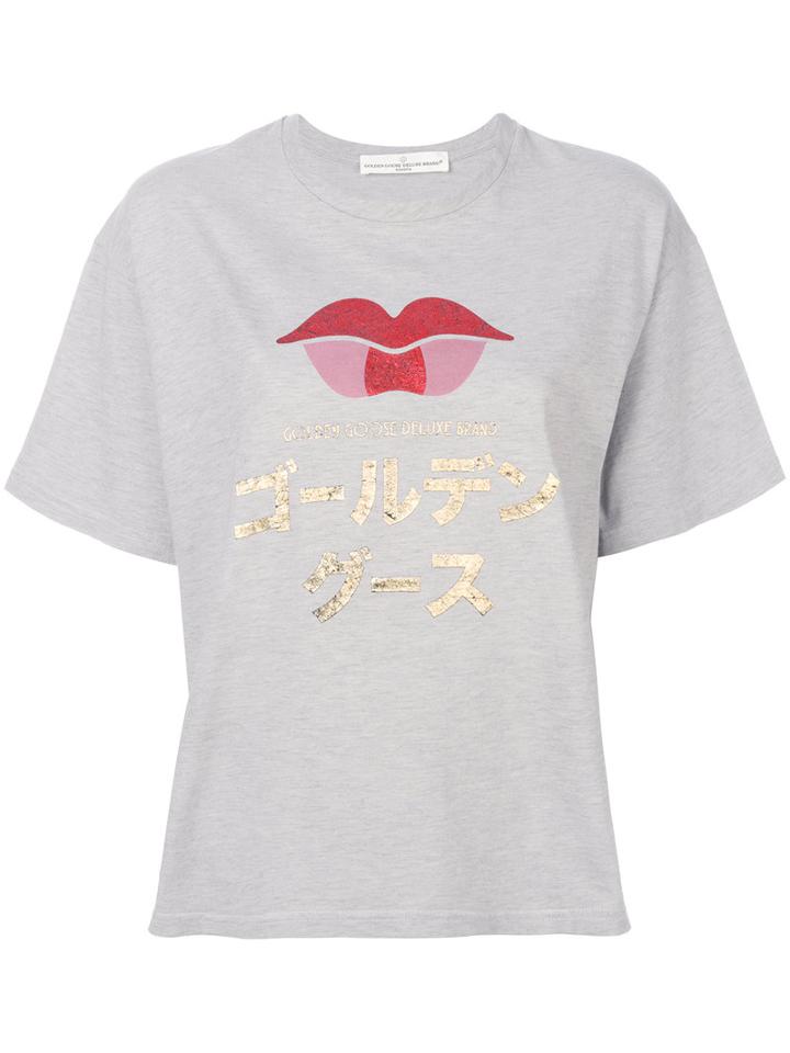Golden Goose Deluxe Brand - Printed T-shirt - Women - Cotton - M, Grey, Cotton