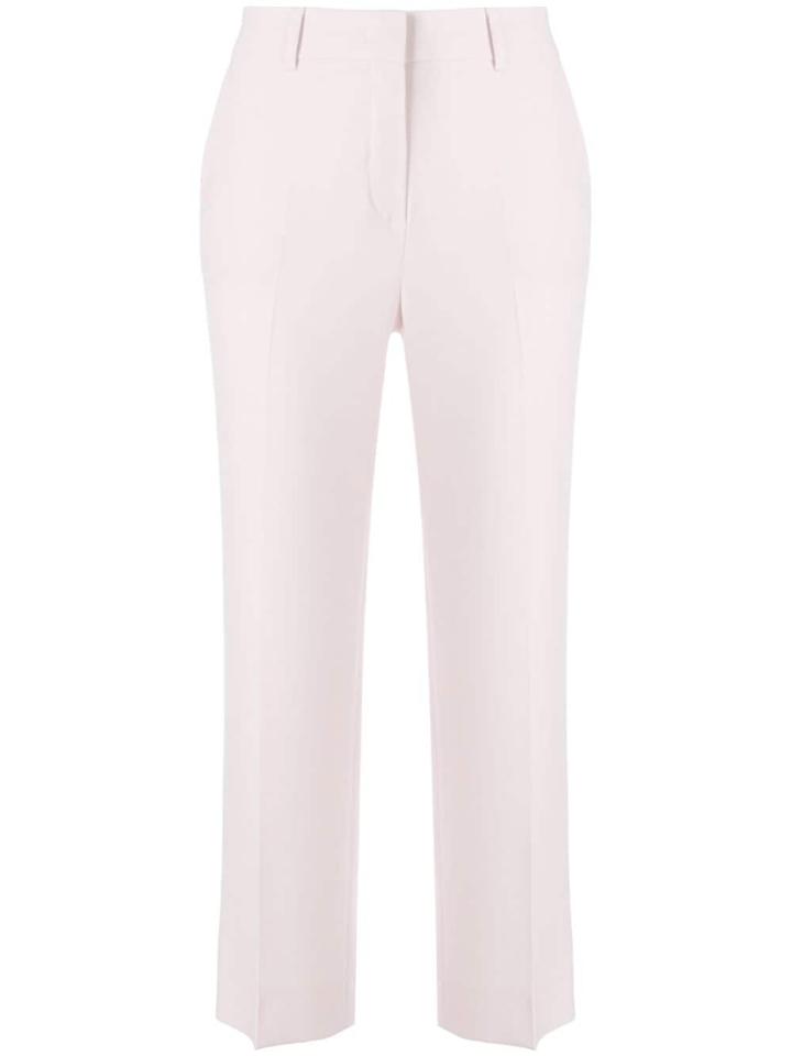 Max Mara Studio Cropped Cady Trousers - Pink