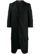 Comme Des Garçons Homme Plus Single-breasted Long Blazer - Black