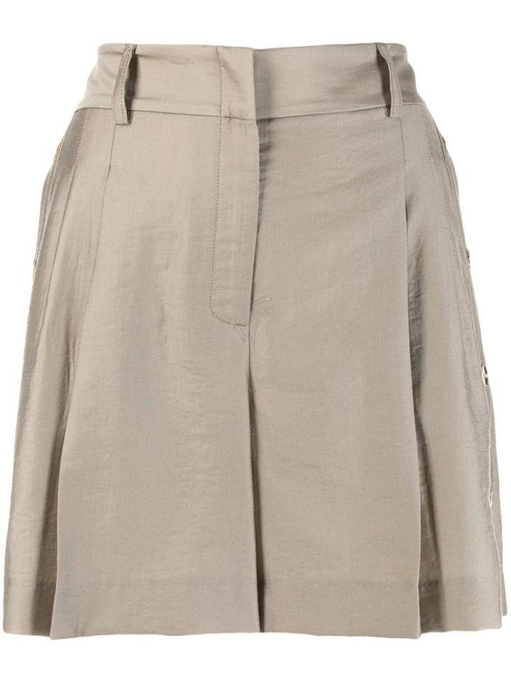 Liu Jo Pleated Shorts - Neutrals