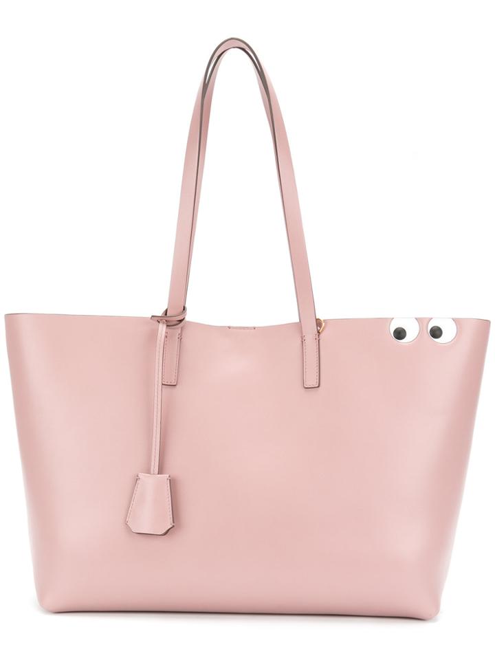 Anya Hindmarch Eyes Ebury Tote - Pink & Purple