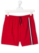Tommy Hilfiger Junior Teen Stripe Detail Shorts - Red