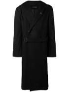 Yohji Yamamoto Double Breasted Coat - Black