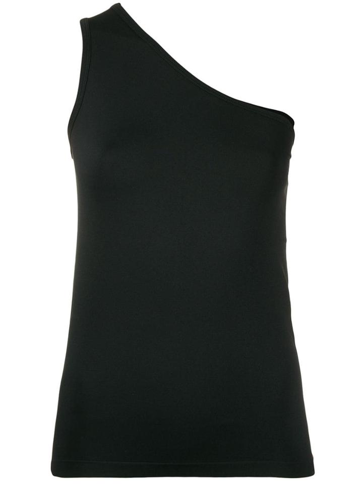 Helmut Lang Asymmetric Vest Top - Black