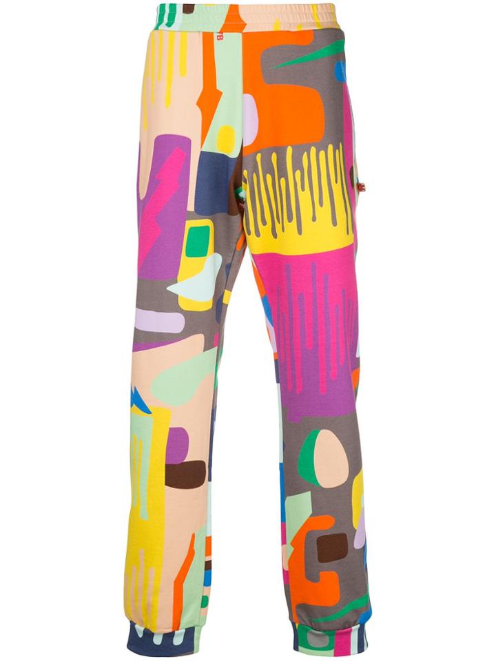 Walter Van Beirendonck All Over Drip Track Pants - Pink