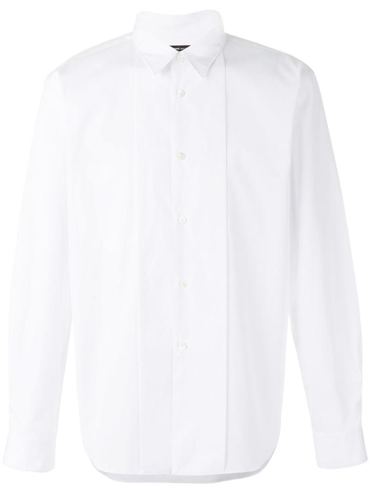 Comme Des Garçons Homme Plus Longsleeve Button-up Shirt, Men's, Size: Medium, White, Cotton
