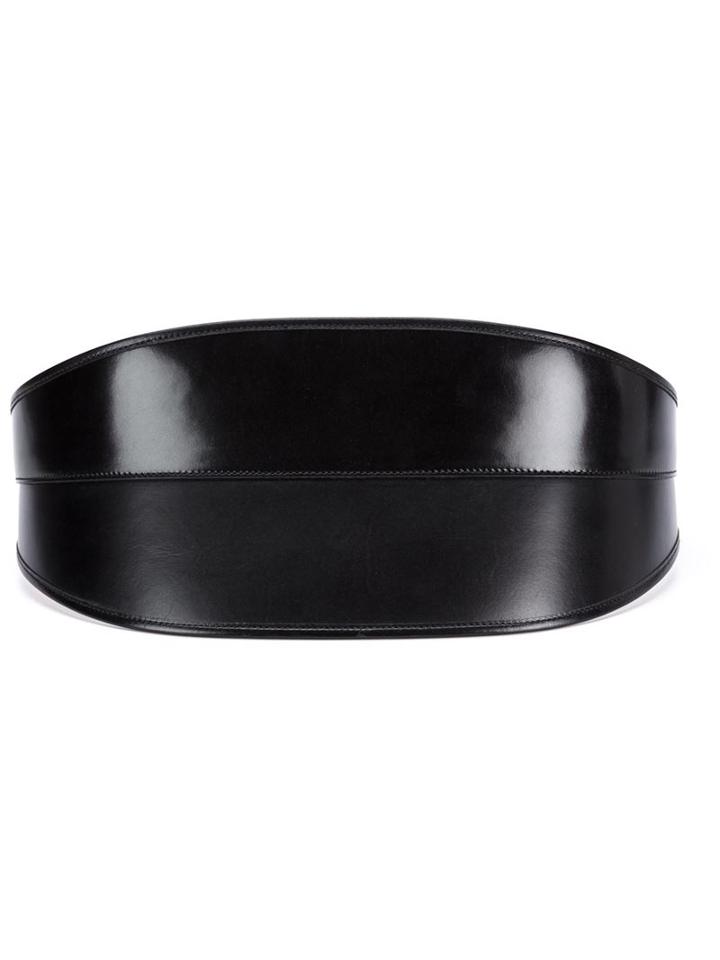 Alexander Mcqueen Bridle Belt, Women's, Size: 65, Black, Calf Leather