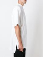 Études Mock Neck T-shirt, Men's, Size: Small, White, Cotton