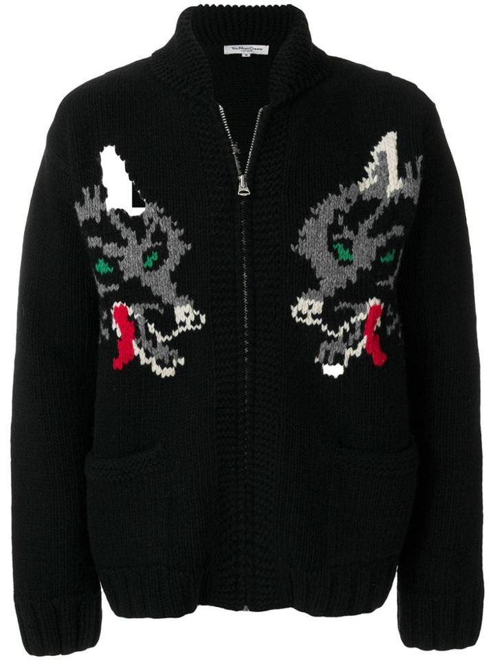 Ymc Zipped Cardigan - Black