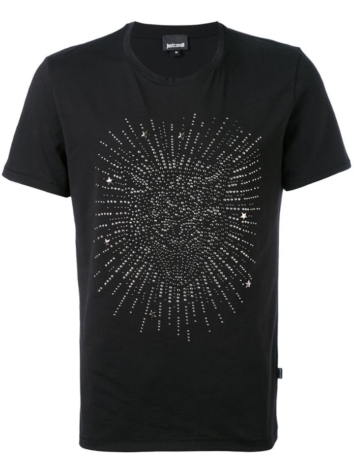 Just Cavalli Studded Lion T-shirt - Black