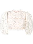 Zimmermann Broderie Anglaise Blouse - White