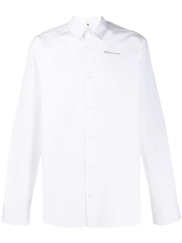 Oamc How Are You Now? Shirt - White