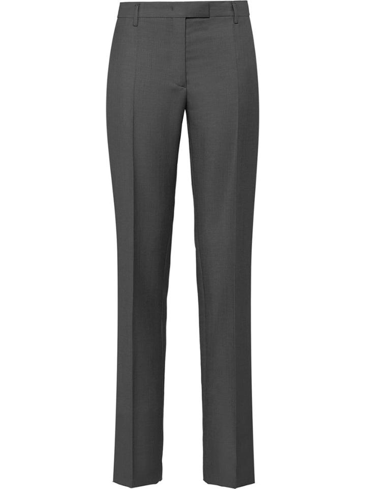 Prada High Waist Tailored Trousers - Grey