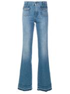 Stella Mccartney Faded Wide Leg Jeans - Blue
