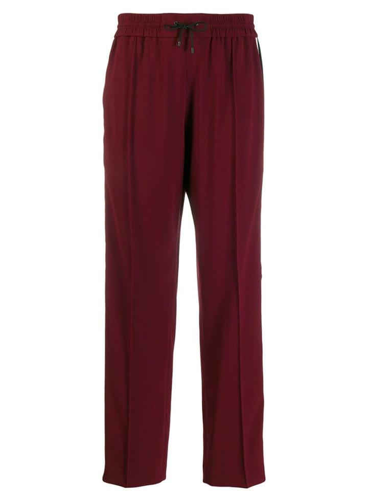 Kenzo Side Stripe Track Pants - Red