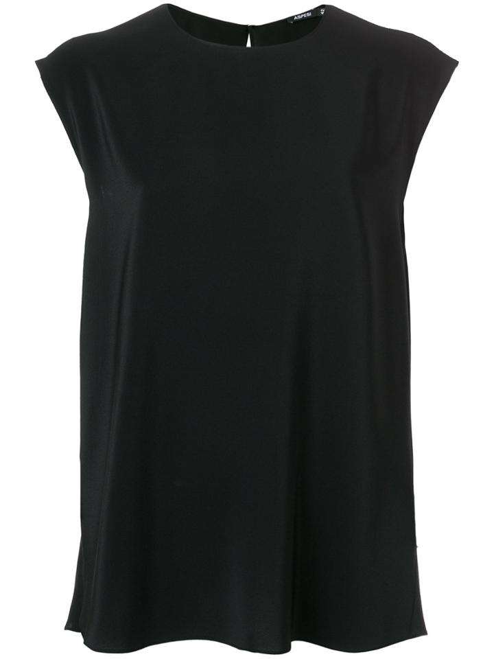 Aspesi Flared Blouse - Black