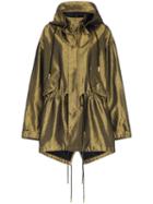 Marques'almeida Metallic Detachable Hood Raincoat - Gold
