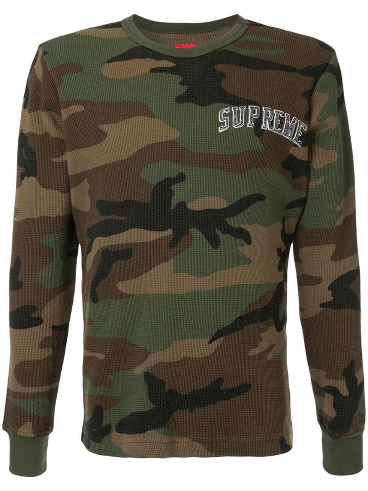 Supreme Arc Logo Thermal Top - Green