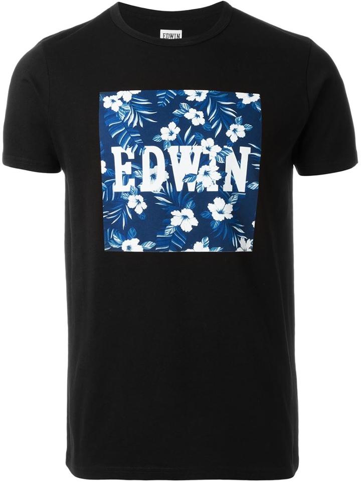 Edwin Floral Logo T-shirt