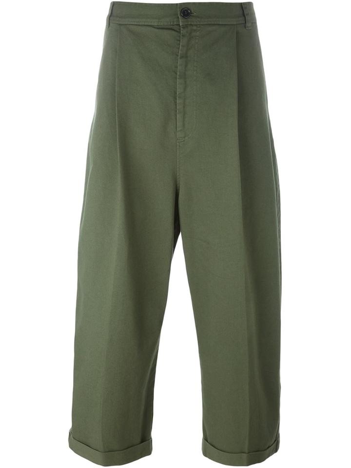 Henrik Vibskov 'stay' Trousers, Men's, Size: Small, Green, Cotton