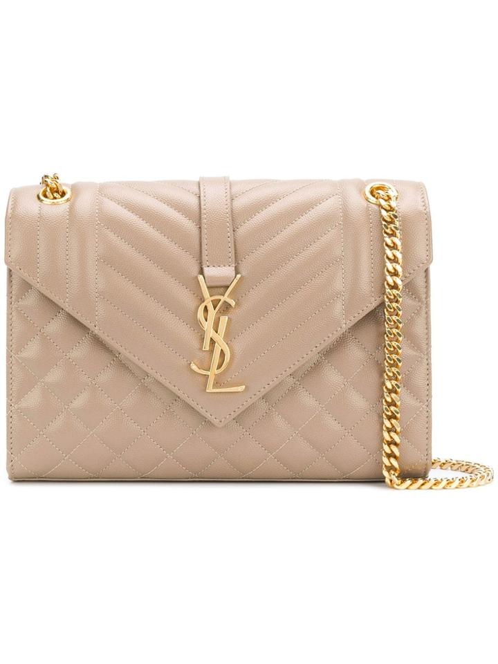 Saint Laurent Collège Shoulder Bag - Neutrals