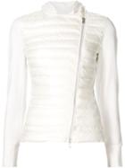 Moncler Hooded Padded Jacket, Women's, Size: Xs, White, Polyamide/feather Down/spandex/elastane/viscose