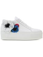 Sonia Rykiel Flower Detail Sneakers - White