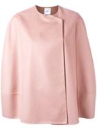 Agnona Short Cape Jacket - Pink & Purple