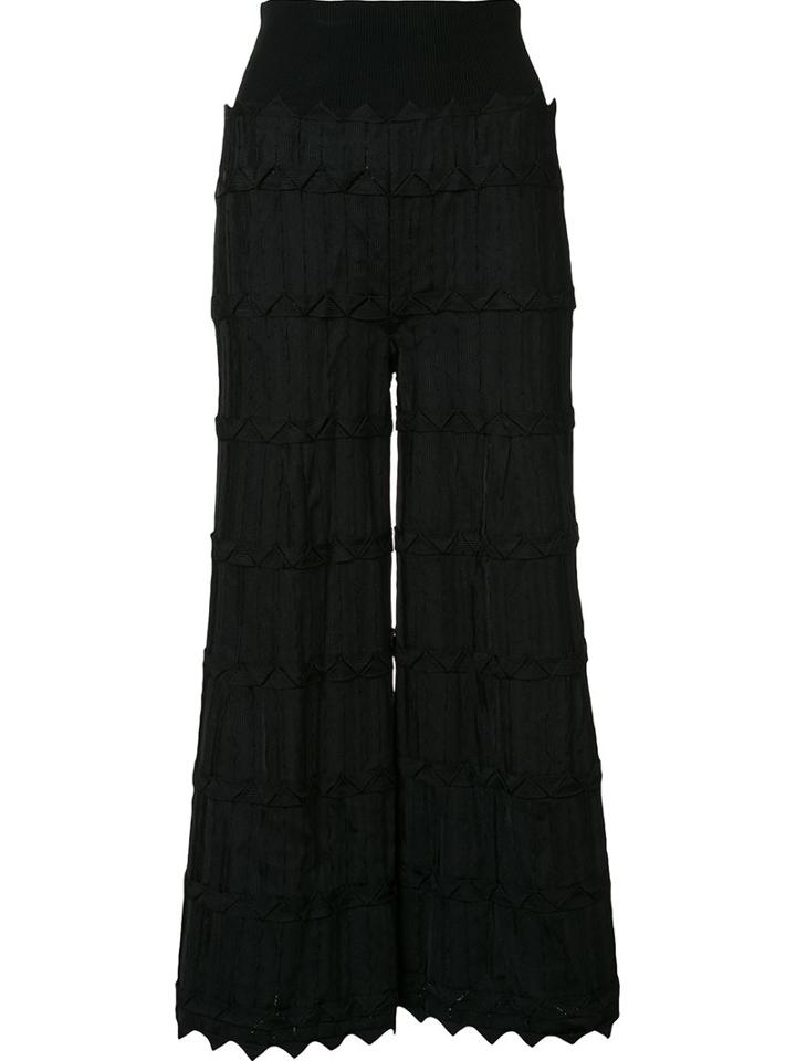 Pepa Pombo Flared Cropped Trousers