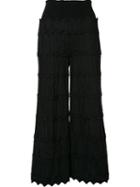 Pepa Pombo Flared Cropped Trousers