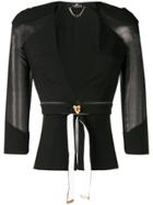 Elisabetta Franchi Belted Fitted Jacket - Black