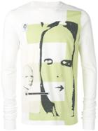Rick Owens Drkshdw Face-print Sweater - White