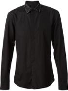 Givenchy Studded Collar Shirt, Men's, Size: 40, Black, Cotton