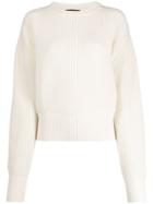 Cashmere In Love Oversize Ivy Sweater - White