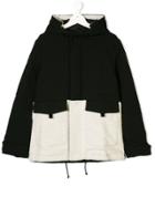 Andorine Quilted Hooded Coat - Black