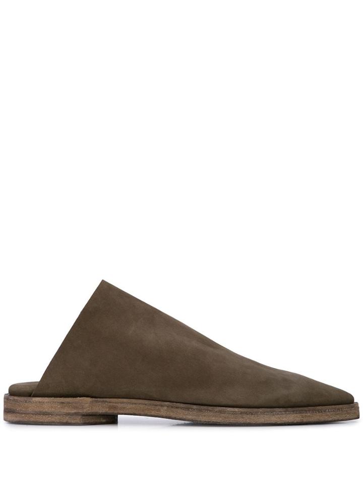 Uma Wang Pointed Slippers - Brown