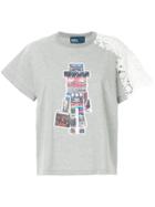 Kolor Robot Print T-shirt - White