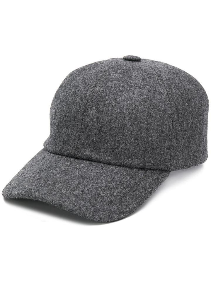Brunello Cucinelli Knitted Baseball Cap - Grey