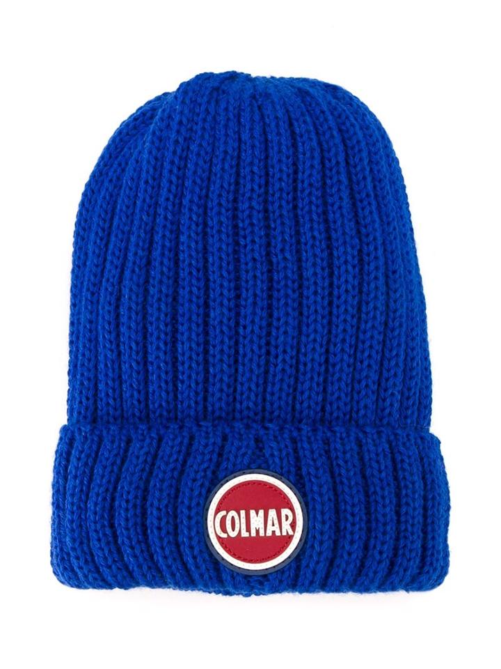 Colmar Logo Patch Beanie, Boy's, Blue