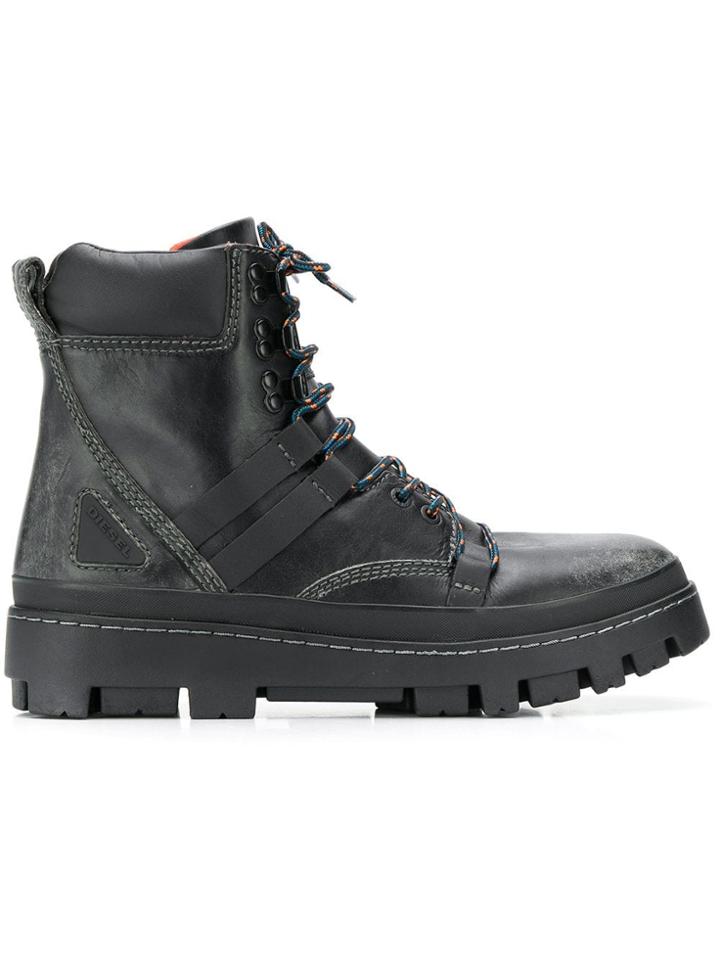 Diesel D-vibe Hiking Boots - Black