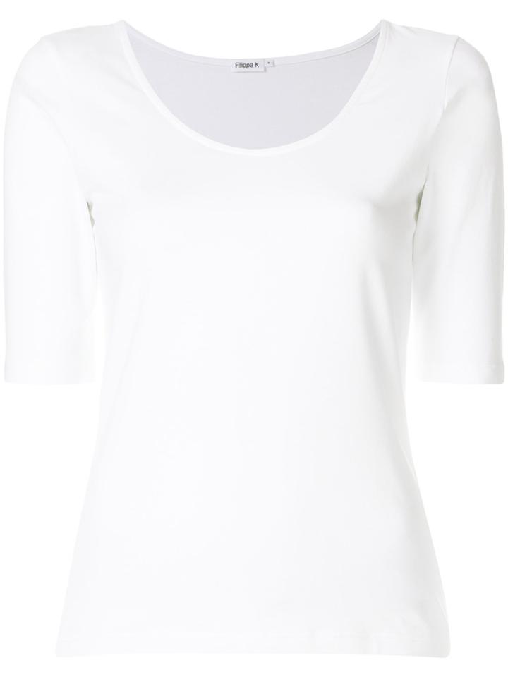 Filippa-k Scoop Neck Tee - White