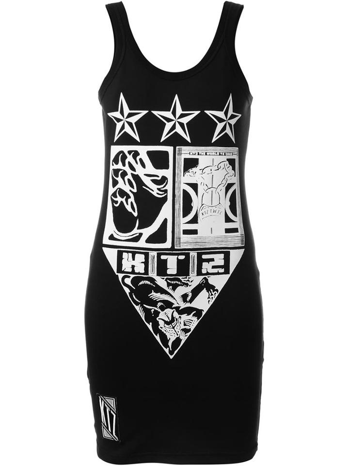 Ktz Front Print Long Tank Top