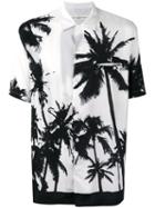 Golden Goose Deluxe Brand Palm Print Shirt, Men's, Size: Small, White, Viscose