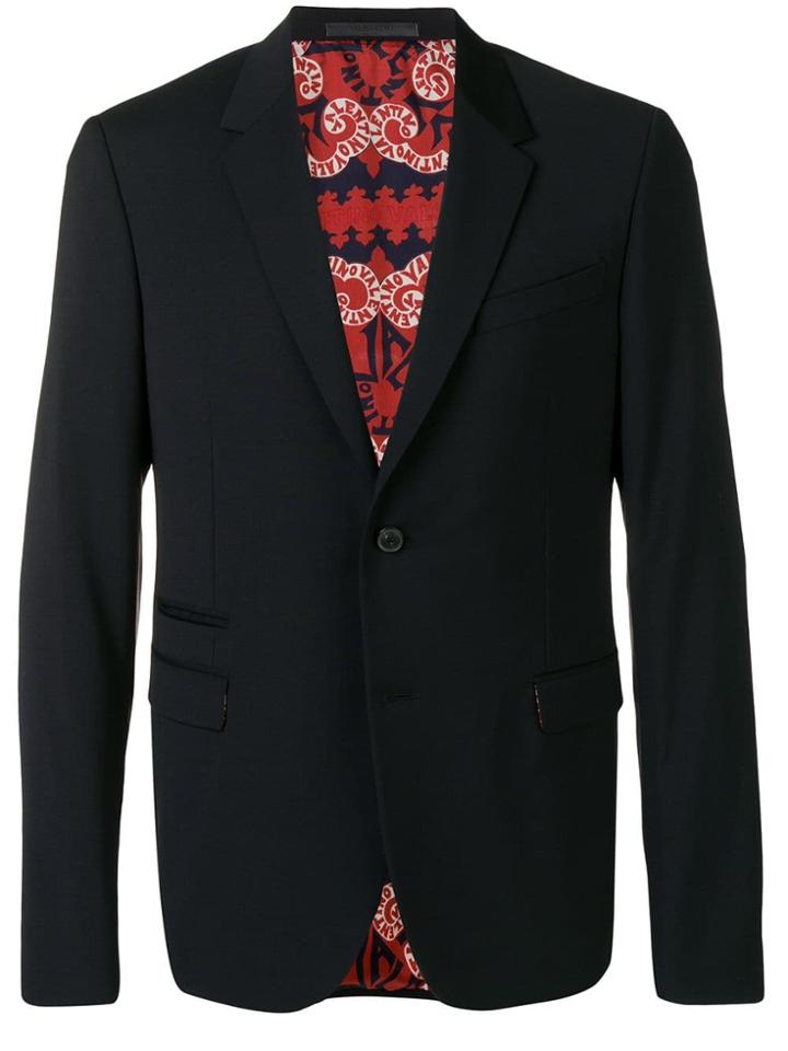 Valentino Single Breasted Suit - Blue