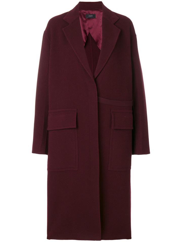 Joseph Flap Pocket Coat - Red