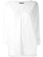 Piazza Sempione - Pleated Front Top - Women - Cotton - 46, White, Cotton