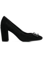 Michael Kors Logo Plaque Pumps - Black