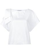 Estnation - Cold Shoulder Top - Women - Cotton - 38, White, Cotton